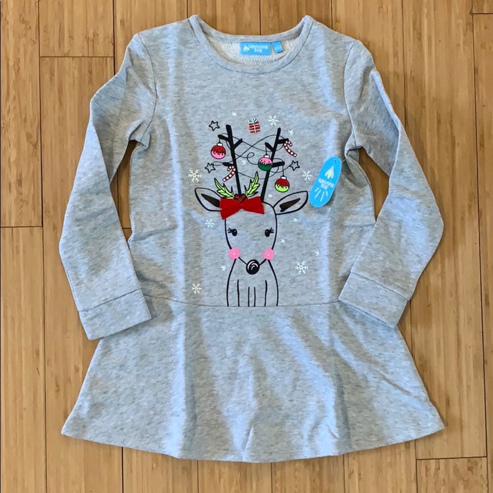 Girl’s Deer Holly Sweater